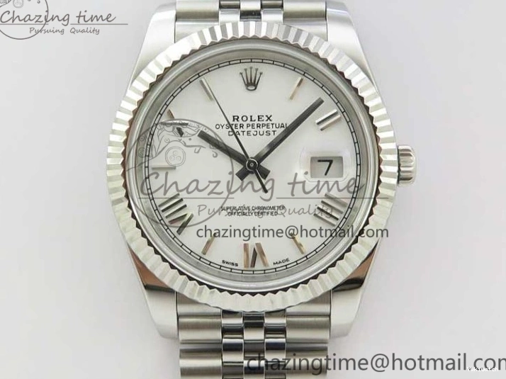Dial SS Bracelet 126334 A3235 on Markers Best Jubilee 904L 1:1 DateJust Noob Roman Edition White 0214